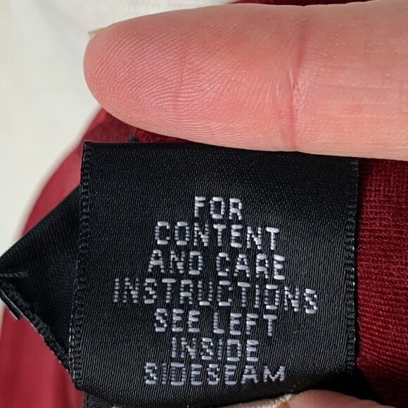 Briggs womens blazer size L red ultra suede career with pockets vintage 90s - Picture 7 of 10